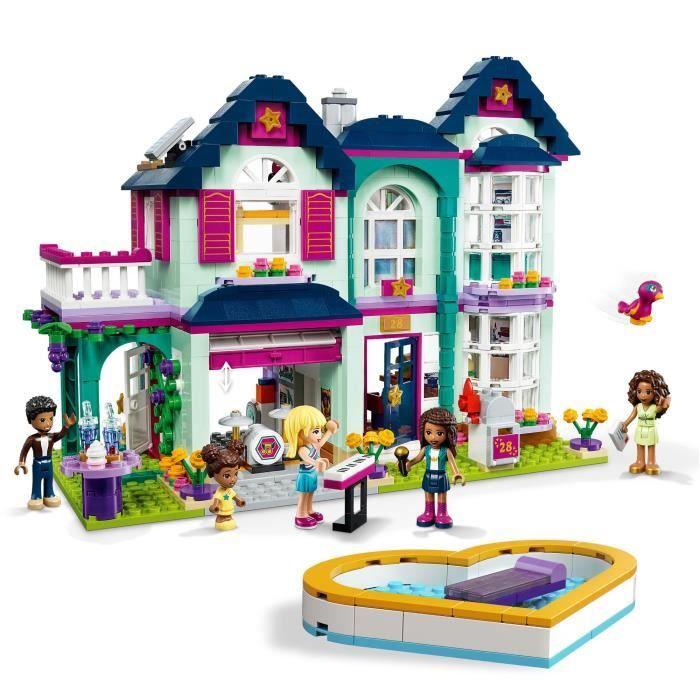 LEGO® Friends 41449 La Maison Familiale d’Andréa, Jouet avec Maison de Poupées, pour Enfant de 6 ans et plus Filles et Garçons