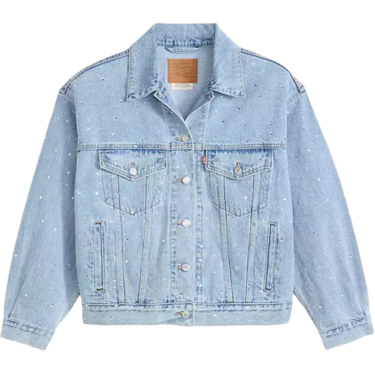 Levis Pocket Long Sleeve Single Breasted Loose Jacket Women Jackets A17430145