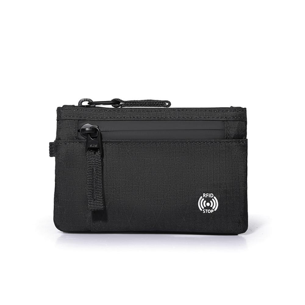 

Anti-Theft RFID Credit Card Holder Multifunction Nylon Coin Purse Portable Men s Wallet Male Style2