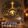 LED Plug Play Projector Night Light Replaceable Scenes Films Projection Lamp for Kids Nursery Gift