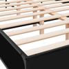 Bed Frame Black 135 x 190 cm Particleboard and Metal