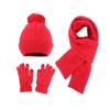 Warm Scarf and Hat Set  Woolen Hat Yarmulke Pullover Cap  Outdoor