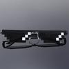 Ochelari de Soare Pixelați Mozaic Pătrat Stil Anime - Rame Rectangulare la Modă