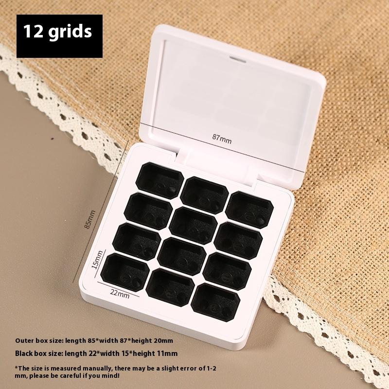 4/6/9/12 Grids Empty Magnetic Packaging Box For Nail Manicure DIY Painting Gel Solid UV Polish Ombre Nail Art