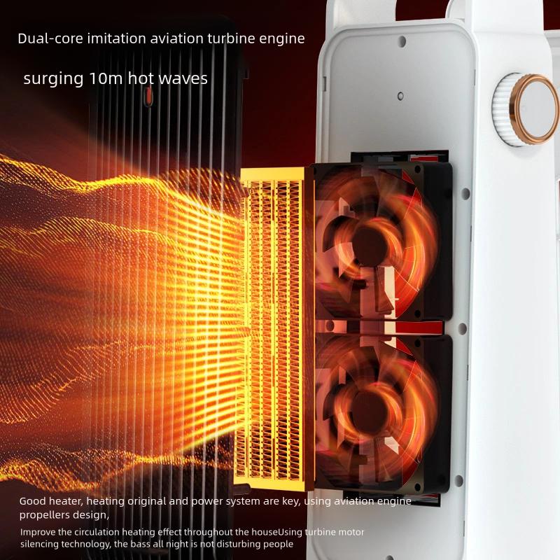 Xiaomi Electric Fan Heater 1200W/2000W for Bedroom 90° Oscillating Desk Heating heater Fan Table Foot Warmer Powerful Camping Heater