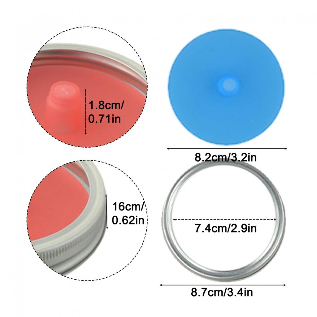 5 Stück/Set Gärdeckel für Kimchi Pickles Brandneu