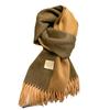 Thickened and widened 100 wool scarf women's winter Ankola red thickened warm knitted scarf new gift