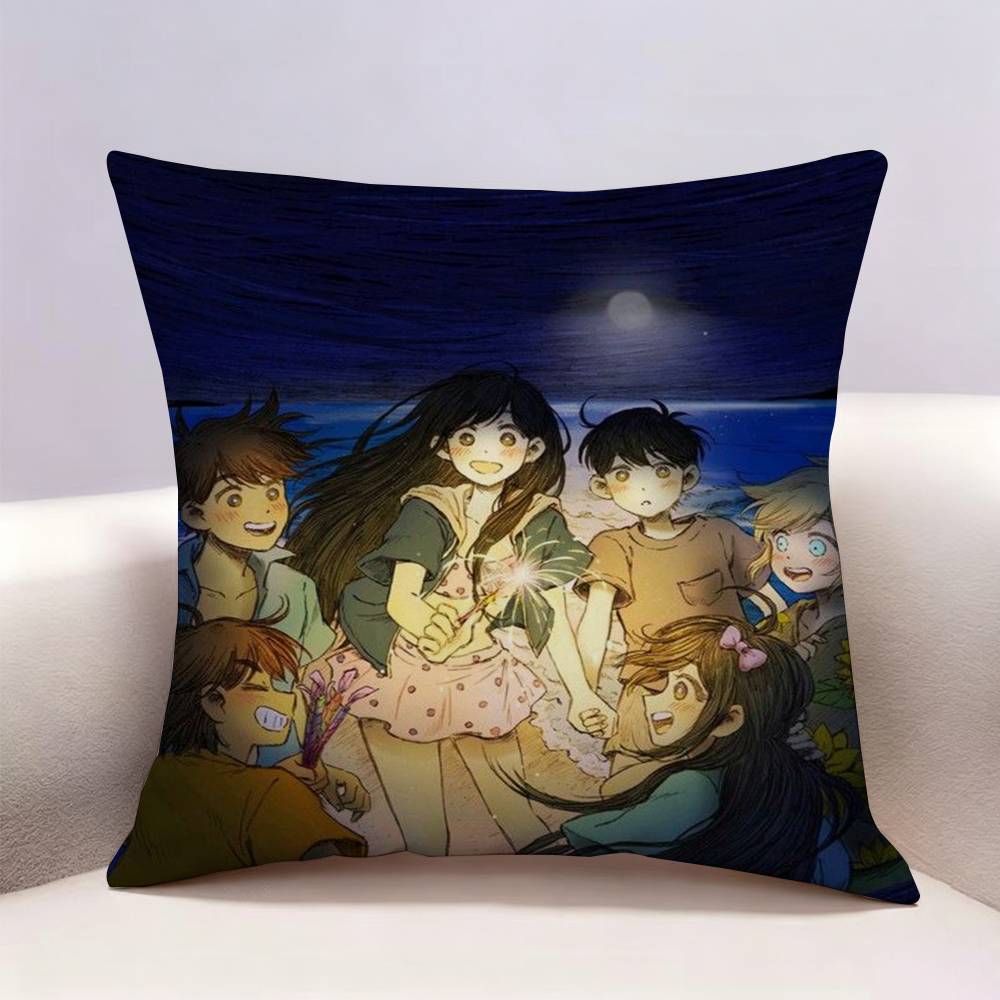 OOmori Game Doublesided Print Pillow Case Pattern Printed Pillowcase For Living Room Sofa Cushion Cover