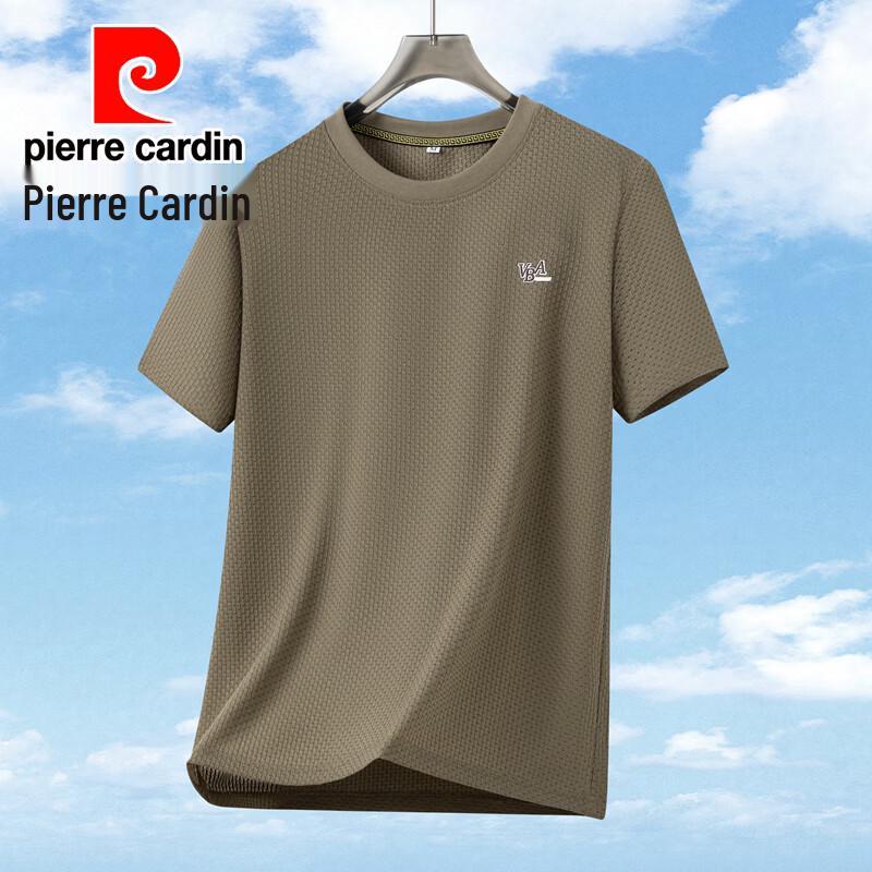 Pierre Cardin Men's Quick-Dry Round Neck Short Sleeve T-Shirt