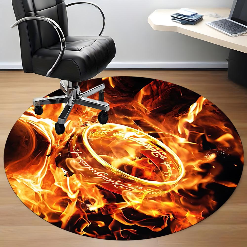 1pc The One Ring Carpet, Round Non-Slip Durable Large Size Office Carpet, Suitable for Office yy250908046