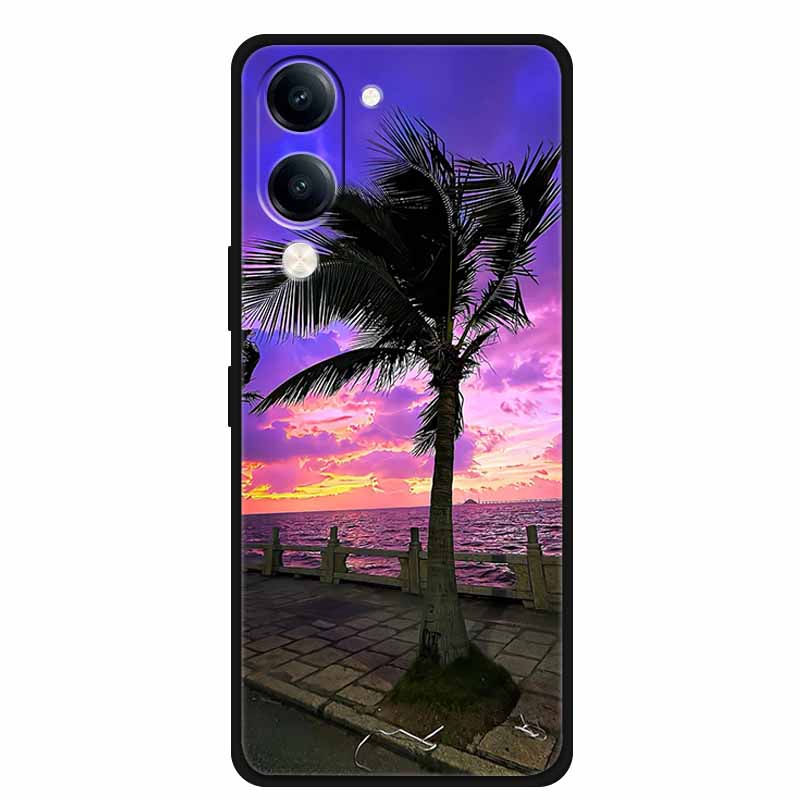 

Case For Vivo T4 Lite Soft Silicone Cover Black TPU Phone Cases For IQOO Z10lite 5G Back Protective Funda Capa Shockproof Bumper IQOO Z10 lite 5G