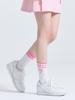 CHALLENGER Uni Logo Point Color Block Cushion Mid-Length Socks Hot Pink
