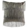 [Q4408] - Taupe Gray 'Charleston' Velvet Cushion - 40 Cm