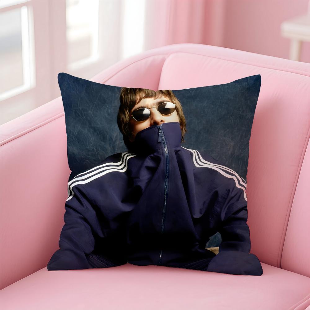 L-Liam Gallagher Singer Cushion Cover Comfortable Reversible Pillow Cover Ideal For Car Sofa Bedroom & Beyond