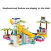 552PCS Andrea Pool Party Girl Series Building Blocks Kids Bricks Birthday Gift for Girls Diy Toys