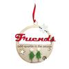 Friends Sea Glass Decoration Handmade Wooden Xmas Tree Friendship Seaglass