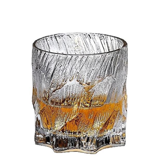 Mystic Ice Luxury Whiskey Glass - Creative Retro Rock Cup