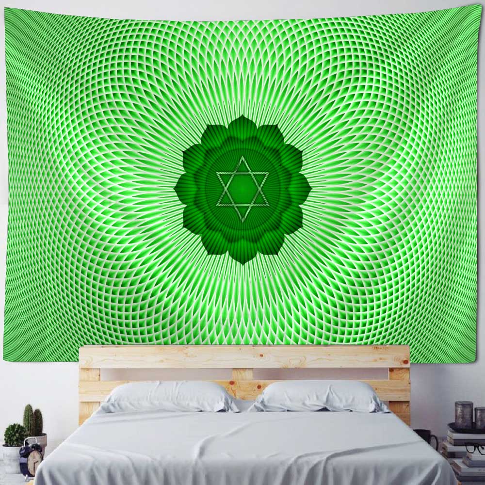 Meditation Chakra Tapestry Wall Hanging Home Decoration Yoga Mat Bed Sheet Mandala Beach Towel Aesthetic Art Decoration