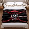 Motorhead Printed Flannel Blanket Custom Name Text Soft Warm Throw For Bedroom Holiday Gift