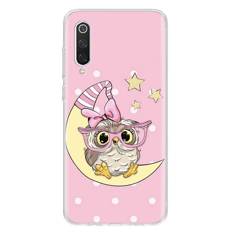 Cute Owl Hearts Lover Christmas Candy Cover Phone Case For Xiaomi Poco X3 GT X4 NFC M4 Pro M3 M2 F3 F2 F1 Mi Note 10 A3 A2 Lite