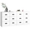 VidaXL Buffets 2 Pcs High Gloss White Engineered Wood 3185281