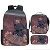 Stitch Kids Backpack Set 3-Piece Student School Bag Lunch Box Pencil Case Digital Print Gift Set for Children