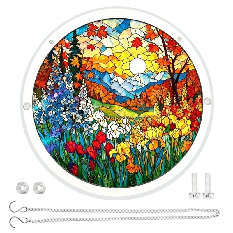 Verriegelbare Acryl-Puzzles Sonnenfänger Bunte Hängende Lichtfänger Ornamente Für Heimfensterdekoration