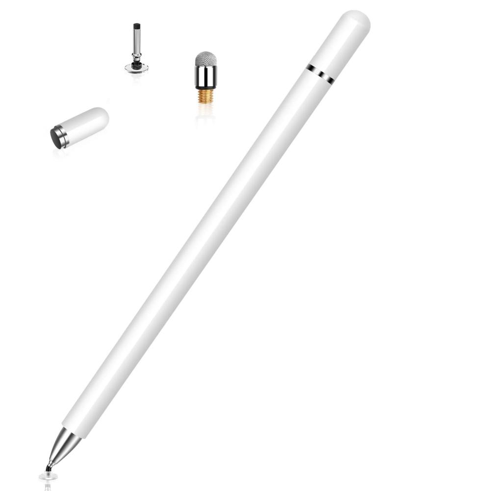 2 In 1 Disc Fiber Tip Stylus Pens Universal Touch Screens Free Charging Double Head Stylus Capacitive Pen
