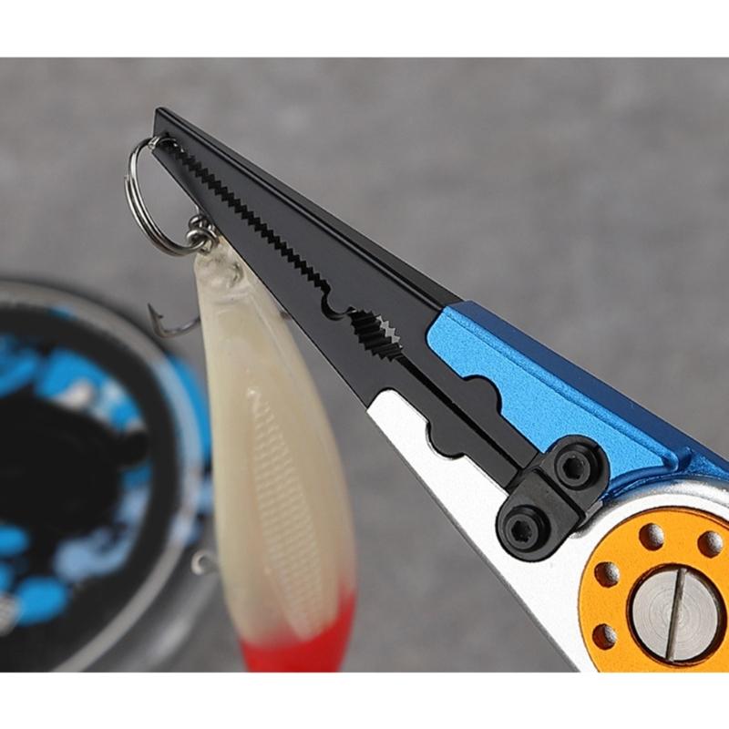 Aluminum Alloy Multifunction Fishing Pliers, Suitable for Anglers Campers Cutting Lines and Hook Removal, Bottle Opening