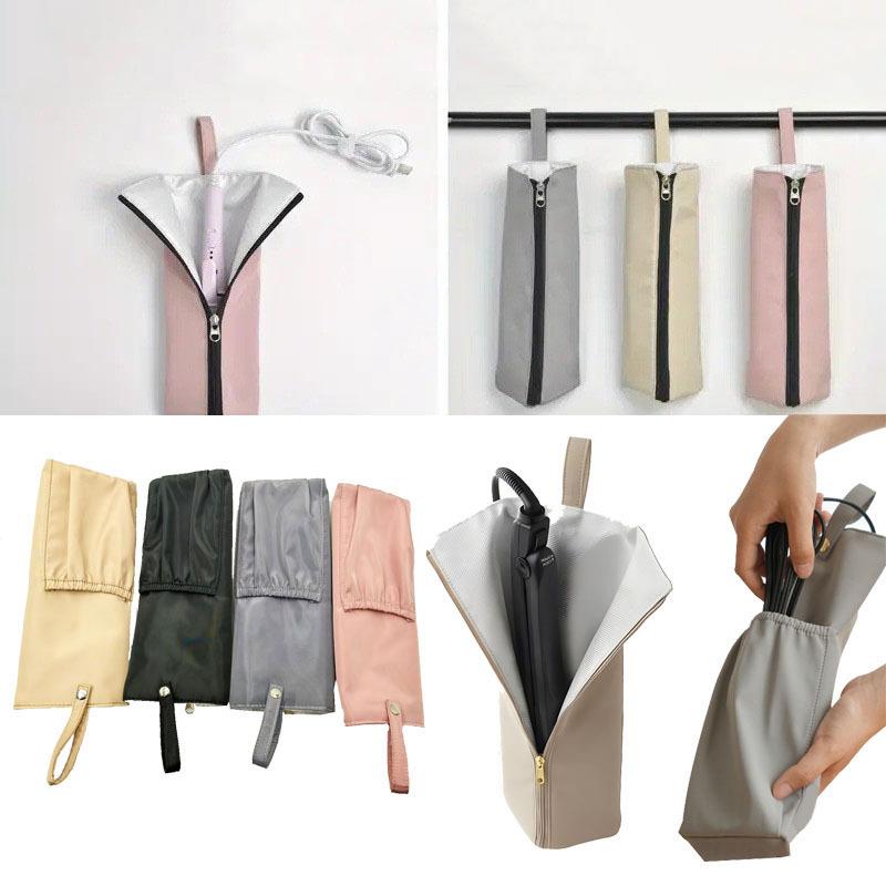 Latest High Temperature Curling Iron Bag Heat-Resistant Waterproof Straightener Storage Pouch Protective Cover Dustproof