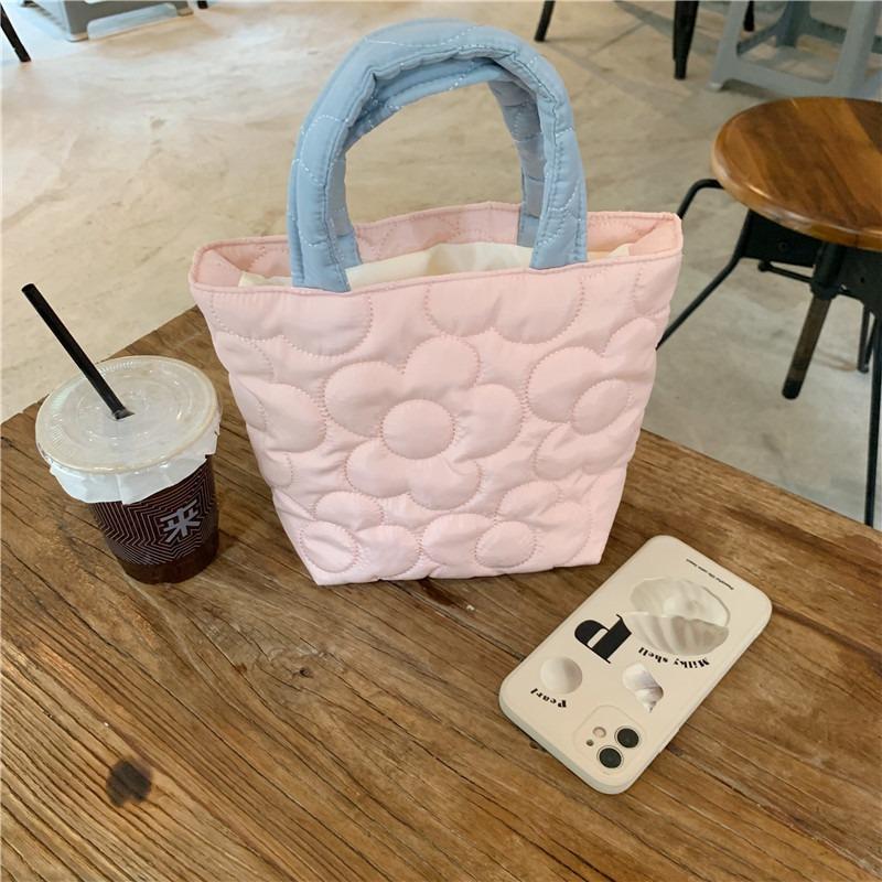 11 Sweet Quilted Handheld Bento Bag Snack Storage Bag Baby Stroller Hanging Bag