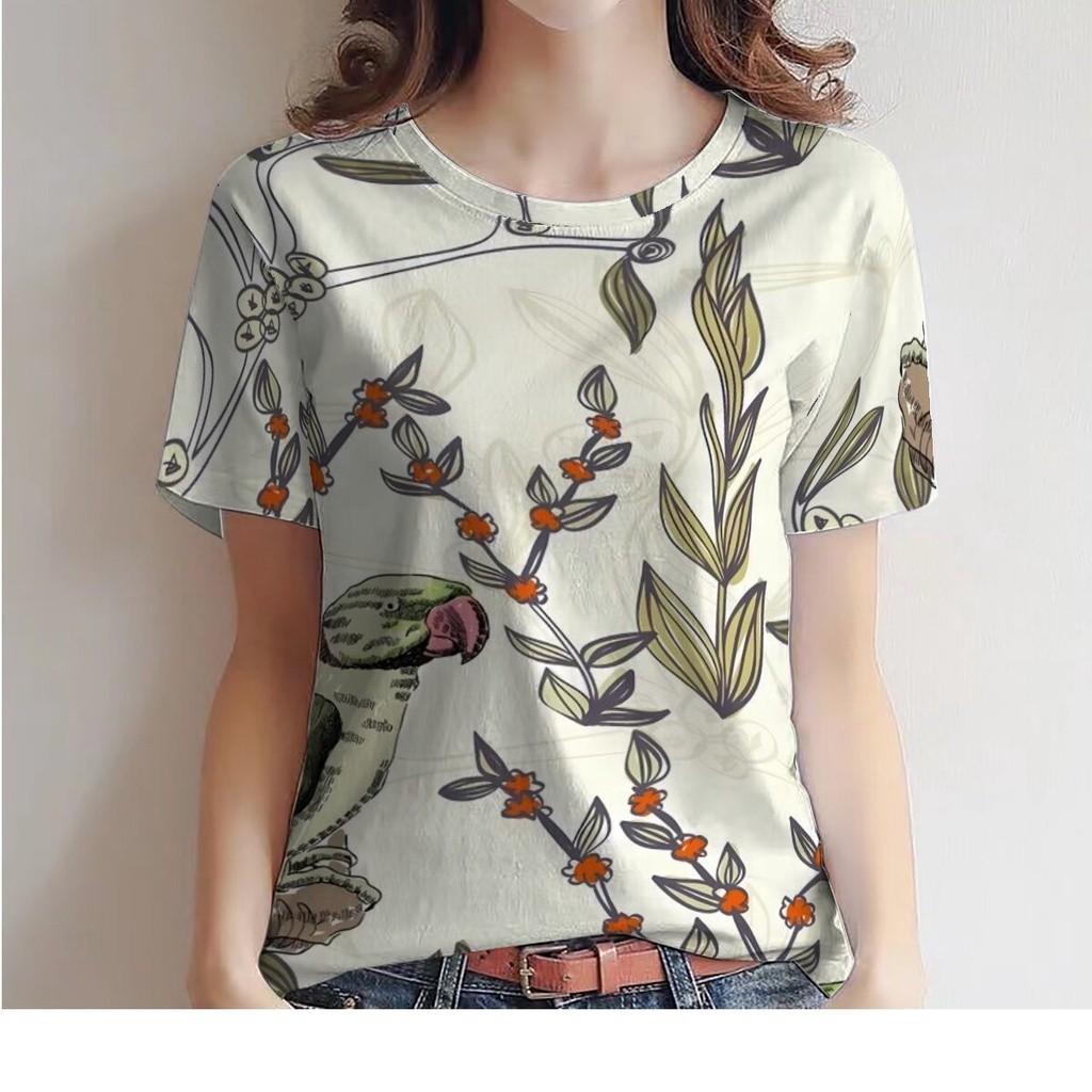 Summer Flower 3D Print T-shirts Women Streetwear Fashion Casual Short Sleeve T Shirt O-neck Tees Tops Clothing