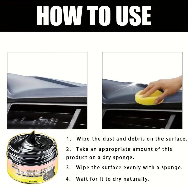 Universal Car Interior and Exterior Repair Paste - PVC Matrix Scratch and Paint Repair Agent, Tire Gloss Agent, Seat Polisher,