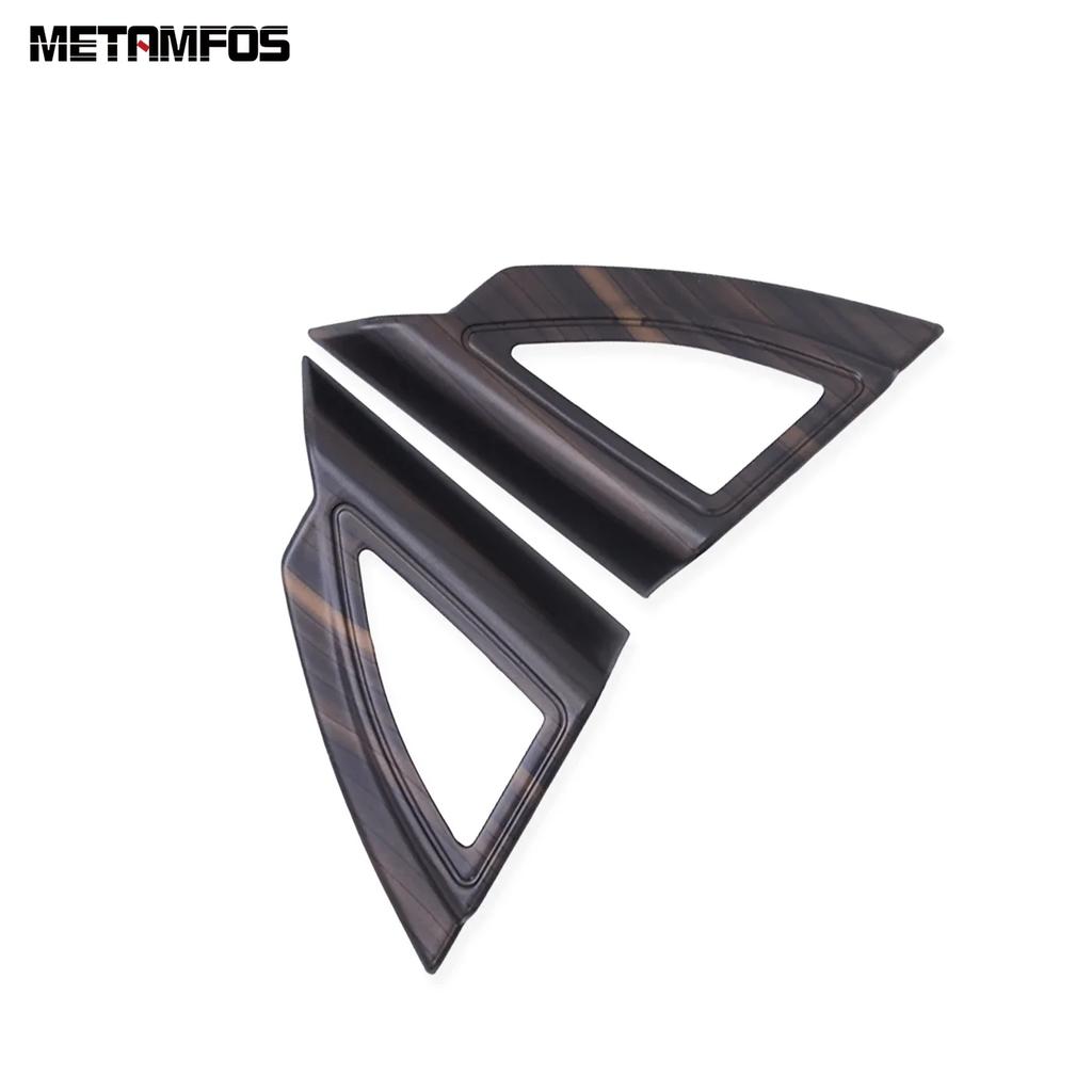 Accessories For Toyota Highlander Kluger XU70     2024 Matte Front Window Interior A Pillar Triangle Cover Trim