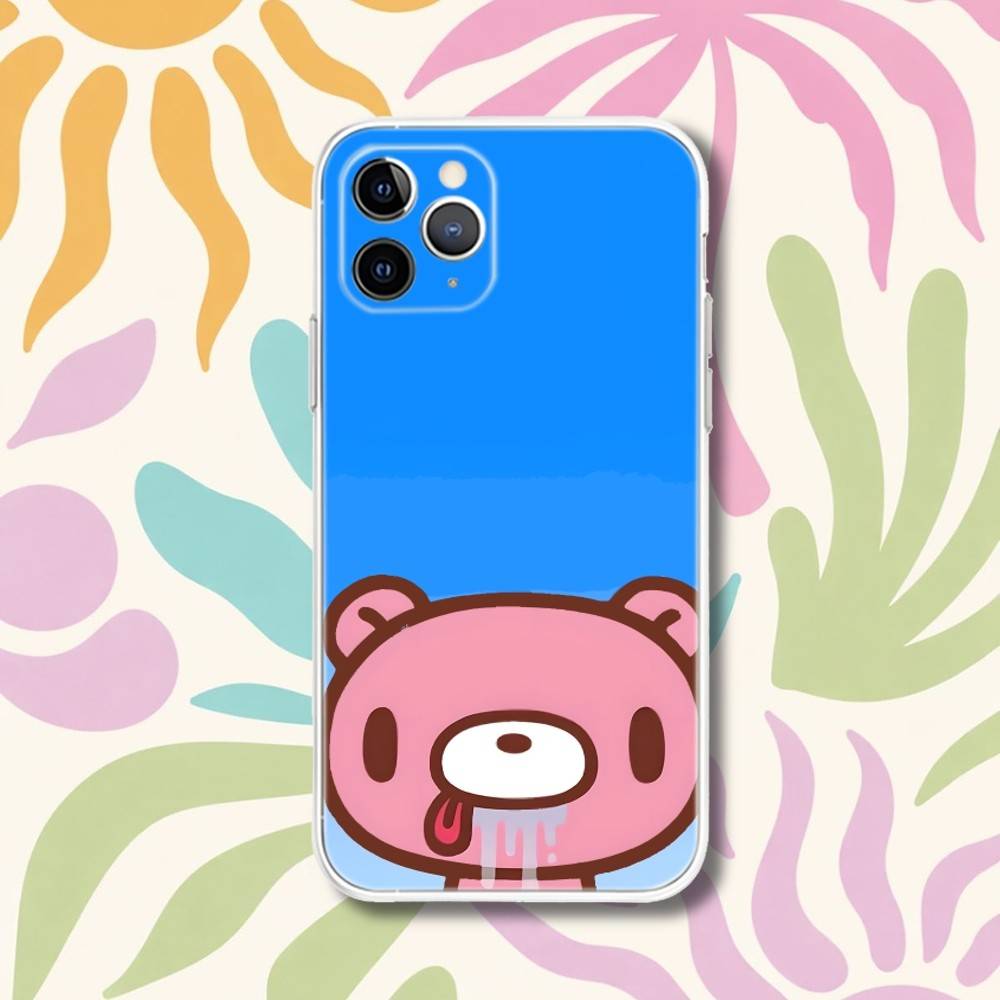 Cute G-Gloomy Bear Phone Case For iPhone 17,16e,16,15,14,13,12,11 Mini Pro Max X,XR,XSMAX 8,7 Air Plus Transparent Soft