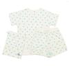 Morgan Waffle Heart Print Short Sleeve Shorts Sax J.E. & 3-Piece Set,