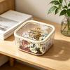 Storage Box with Press To Open Lid Design Anti-Dust Durable Plastic Large Capacity Organizer for Hair Accessories