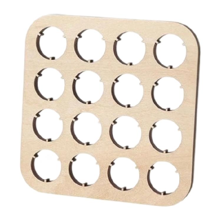 

Farmhouses Wooden Bottle Caps Organizers 1/2/4Pcs Coasters Set With 16 Slot For Efficient Storage And Home Decors