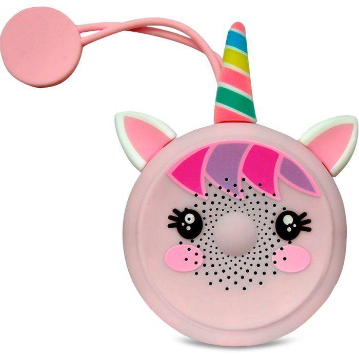 Haut parleur licorne Sweet Dreams bluetooth, chargeur inclus, 85db, réglage du volume, ventouse de suspension, microphone inclus
