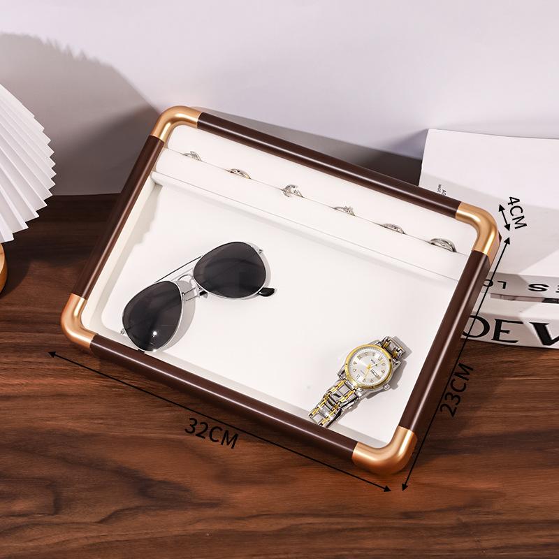 Spot Walnut Jewelry Display Tray Retro Jewelry Display Tray Jewelry Bracelet Necklace Counter Display Props