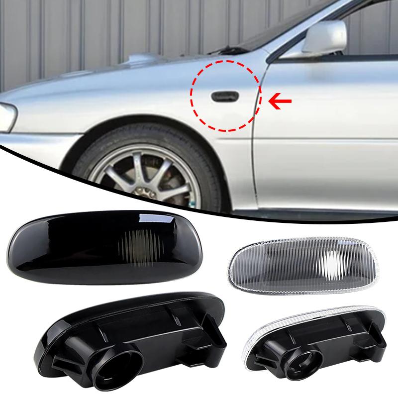 2Pc Side Marker Light Turn Signal Lamp Housing Cover Shell 84401FA050 For 1993-2001 Subaru Impreza GC GM GF Car Accessories