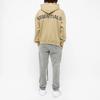Fear of God Essentials FW19 Pullover Hoodie With Reflective Lettering On The Back And Fleece Lining Unisex Hoodie Khaki FOG-FW19-28