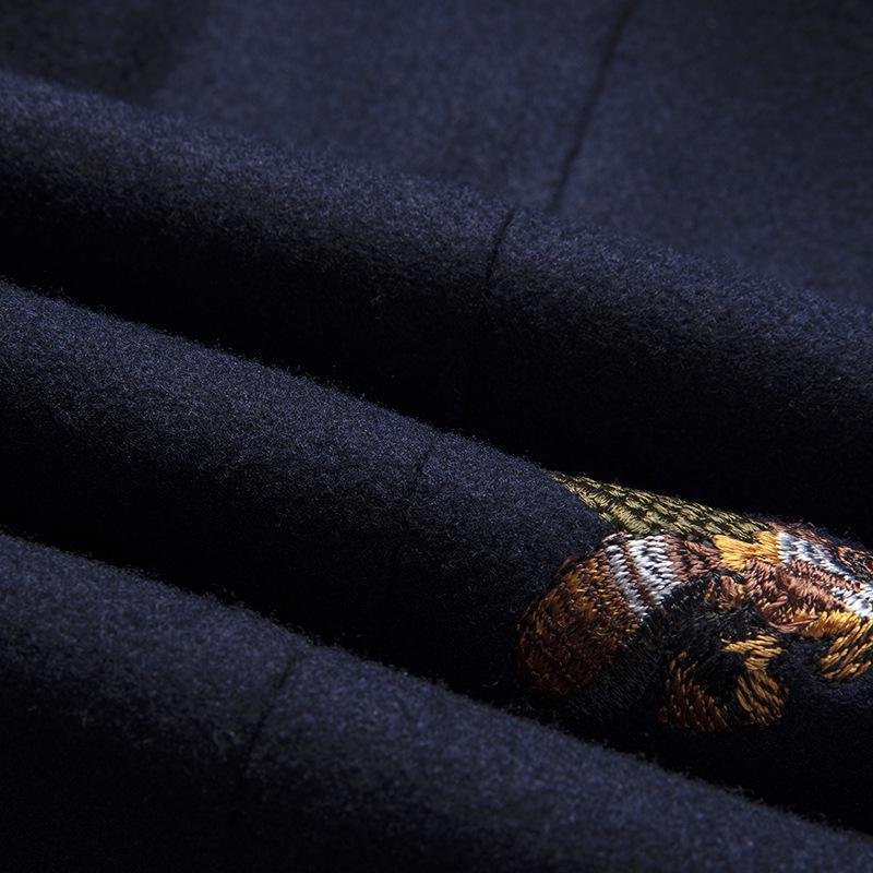 2025 Men's Slim Fit Business Casual Single-Breasted Blazer, Two-Button, Plus Size, Notch Lapel