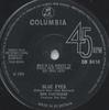 7inch Record DON PARTRIDGE  Blue Eyes DB8416 COLUMBIA 1968 UK Pop Used