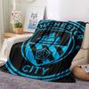 Neat MCFC Frames Blanket, High Quality Comfortable for All Seasons, Home Decor, Warmth and Comfort