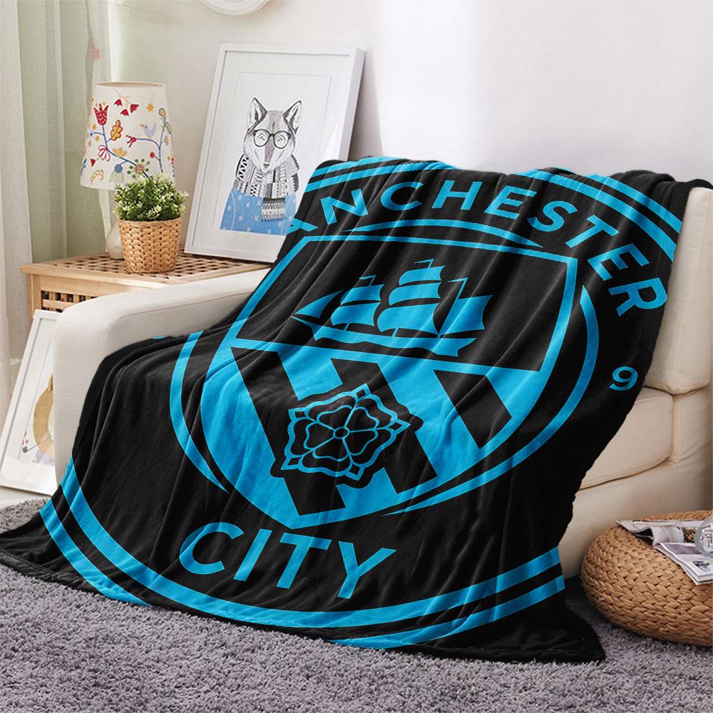 Neat MCFC Frames Blanket, High Quality Comfortable for All Seasons, Home Decor, Warmth and Comfort