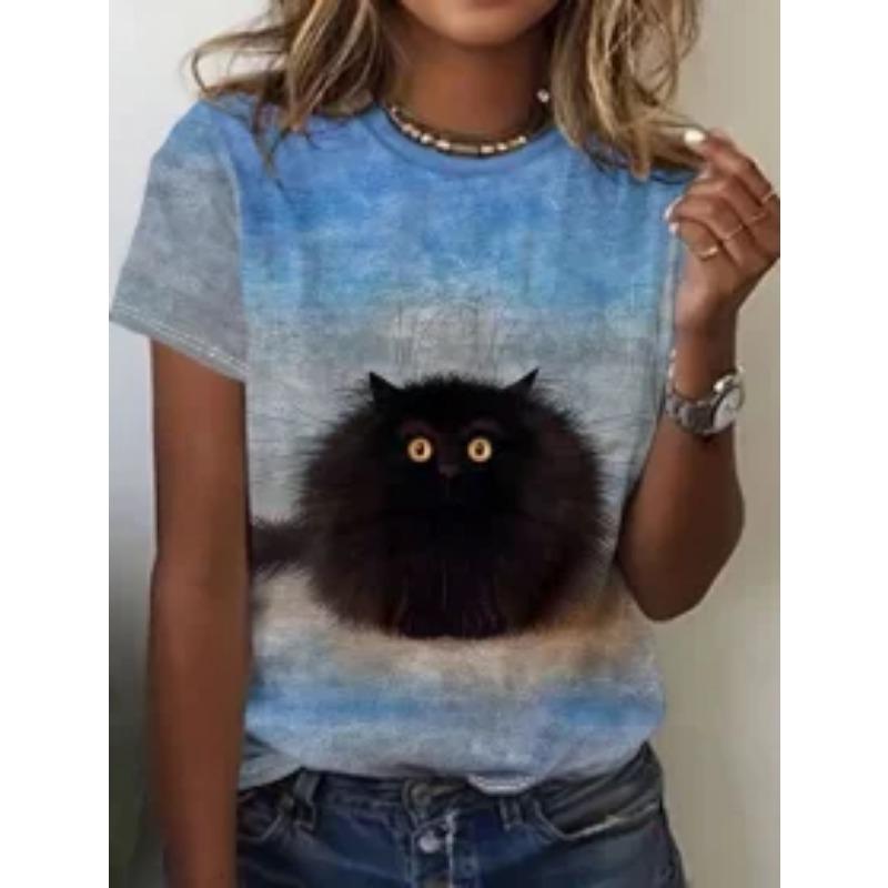 

Мультяшная Собака Смешные Женские Футболки Мультяшные Персонажи Милая Футболка с 3D Принтом Повседневный Топ с Коротким Рукавом Футболка с Круглым Вырезом Женская Рубашка 6xl