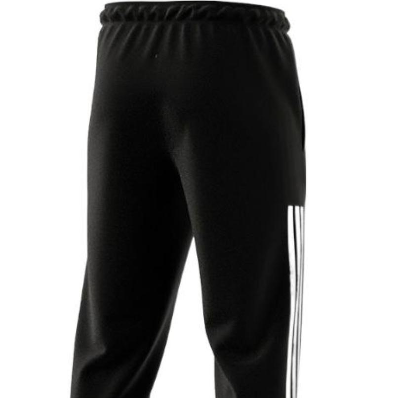 Adidas Logo Retro Sportliche Hose mit Streifenbündchen Herren Unterteile Schwarz EJ9317