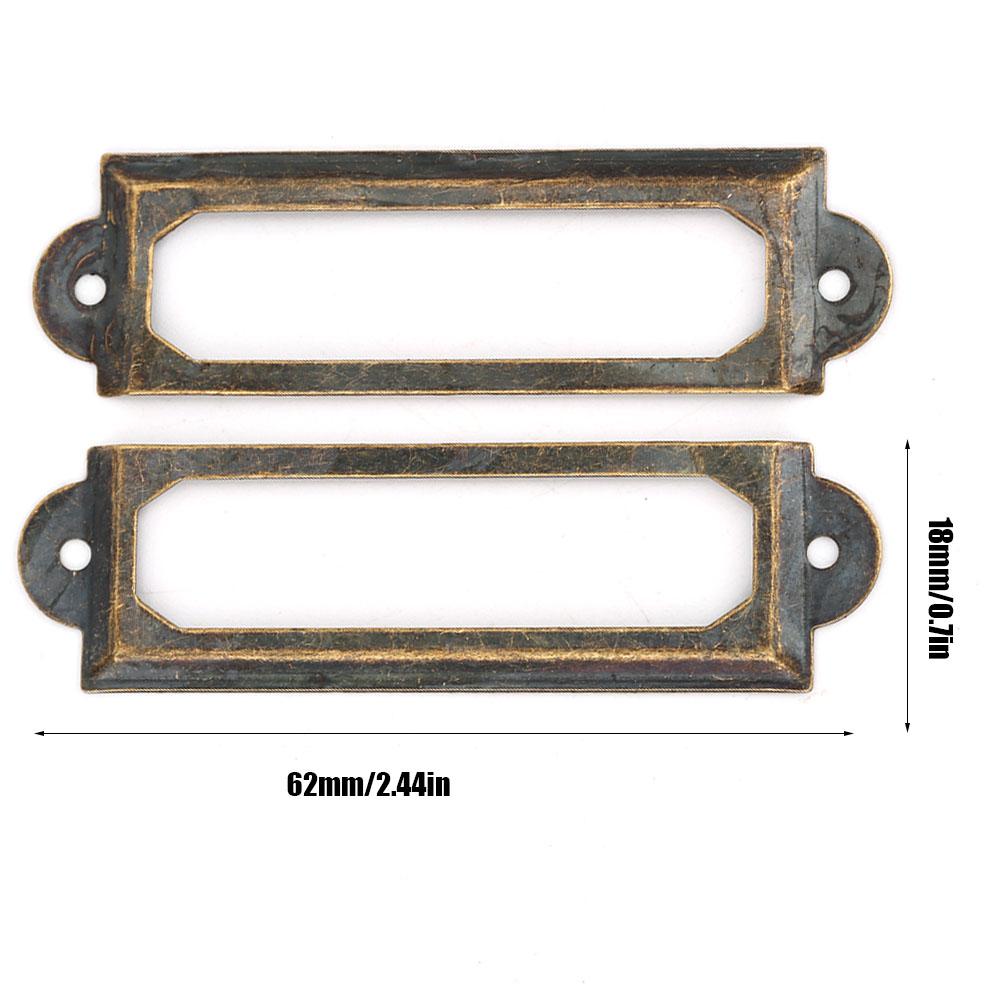 20 Pcs Drawer Label Brand Students DIY Retro Drawer Signs Shelf Note Accessory