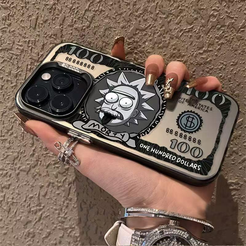 Rick Money Luxury iPhone 15 Pro/14 Pro Case - Trendy, High-End Feel